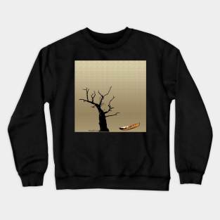 Boat Under Old Tree Crewneck Sweatshirt